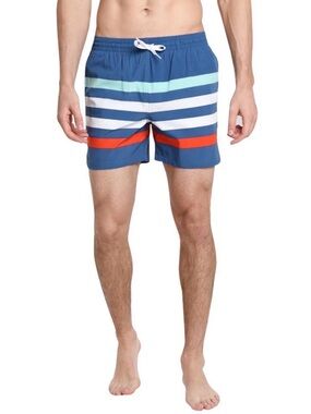 Chubbies Men's Striped Swim Trunks Me Likey The Stripey 7" Inseam Drawstring